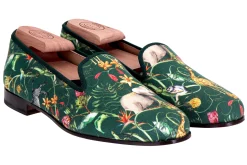 Africa Emerald Silk Slipper (Narrow)