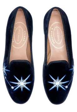 Aries Midnight Velvet Slipper (Women)