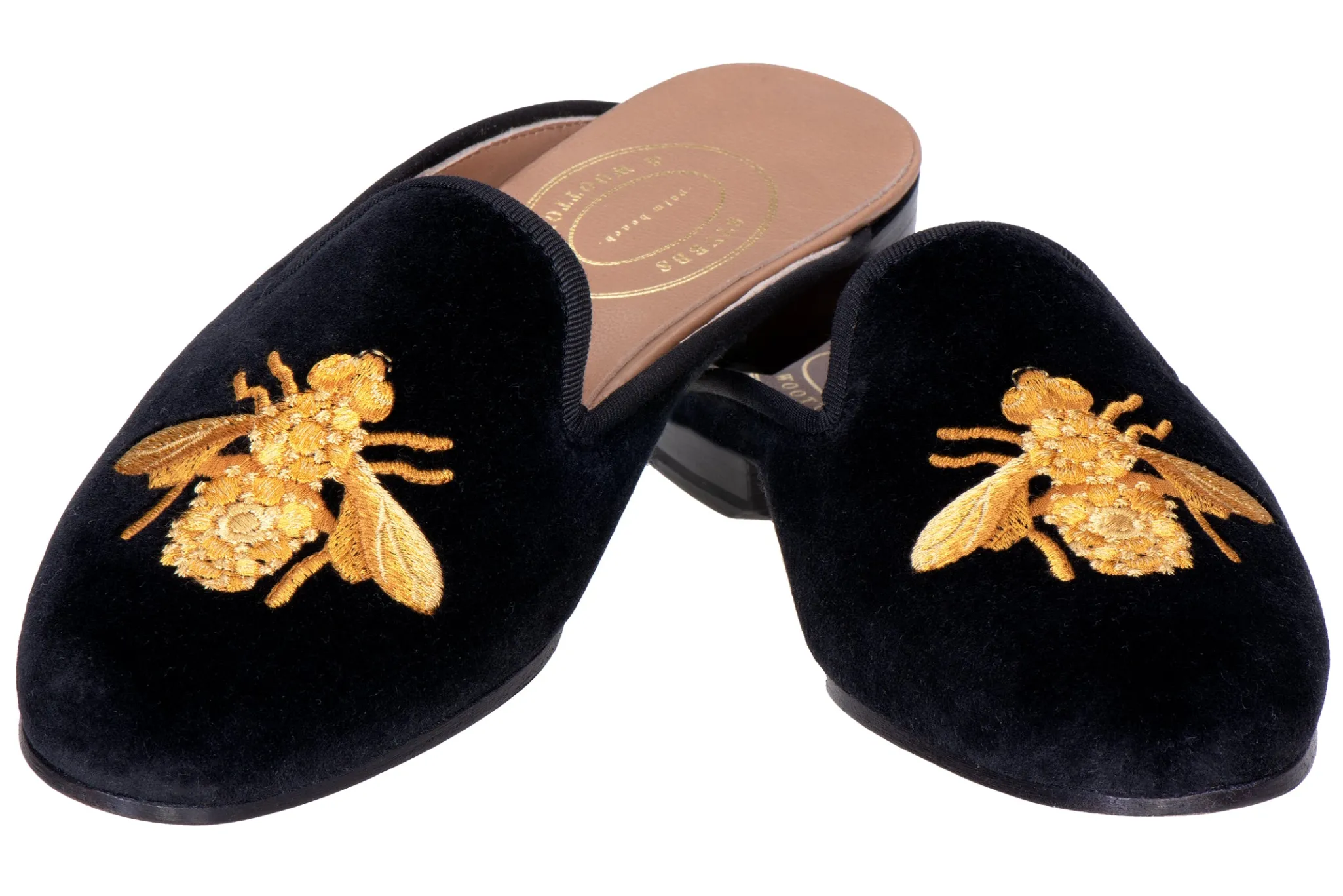Bee Noir Velvet Mule (Women)