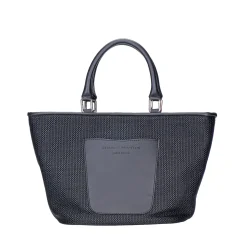 Black Raffia Mini Tote