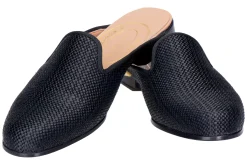 Black Raffia Mule (Women)