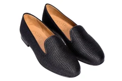 Black Raffia Slipper (Men)