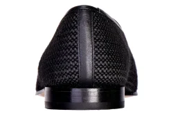 Black Raffia Slipper (Wide)