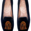 Bloodhound Black Velvet Slipper (Men)