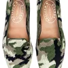Camo Green Needlepoint Slipper (Women)