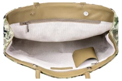 Camo Green Needlepoint Tote