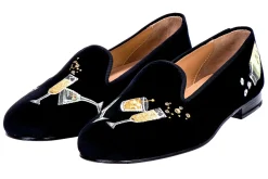 Celebrate Black Velvet Slipper (Women)