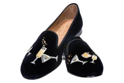 Celebrate Black Velvet Slipper (Women)
