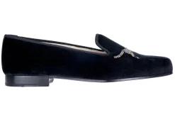Cheetah Black Velvet Slipper (Women)