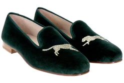Cheetah Evergreen Velvet Slipper (Women)