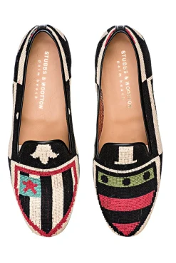 Crest Color Needlepoint Slipper (Women)