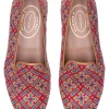 Cuenca Red Needlepoint Slipper (Women)