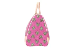 Hemp Pink Needlepoint Weekender