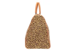 Jane Leopard Needlepoint Weekender