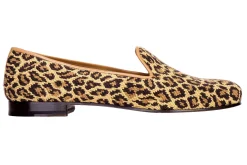 Jane Leopard Needlepoint Slipper (Women)