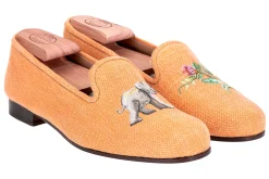 Jungle Ochre Linen Slipper (Women)