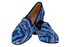 Lazurite Needlepoint Slipper (Men)