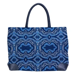 Lazurite Needlepoint Tote
