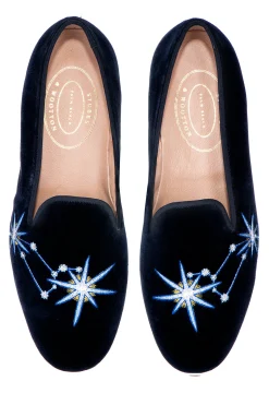 Leo Midnight Velvet Slipper (Women)