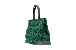Malachite Needlepoint Tote