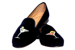 Martini Navy Velvet Slipper (Women)
