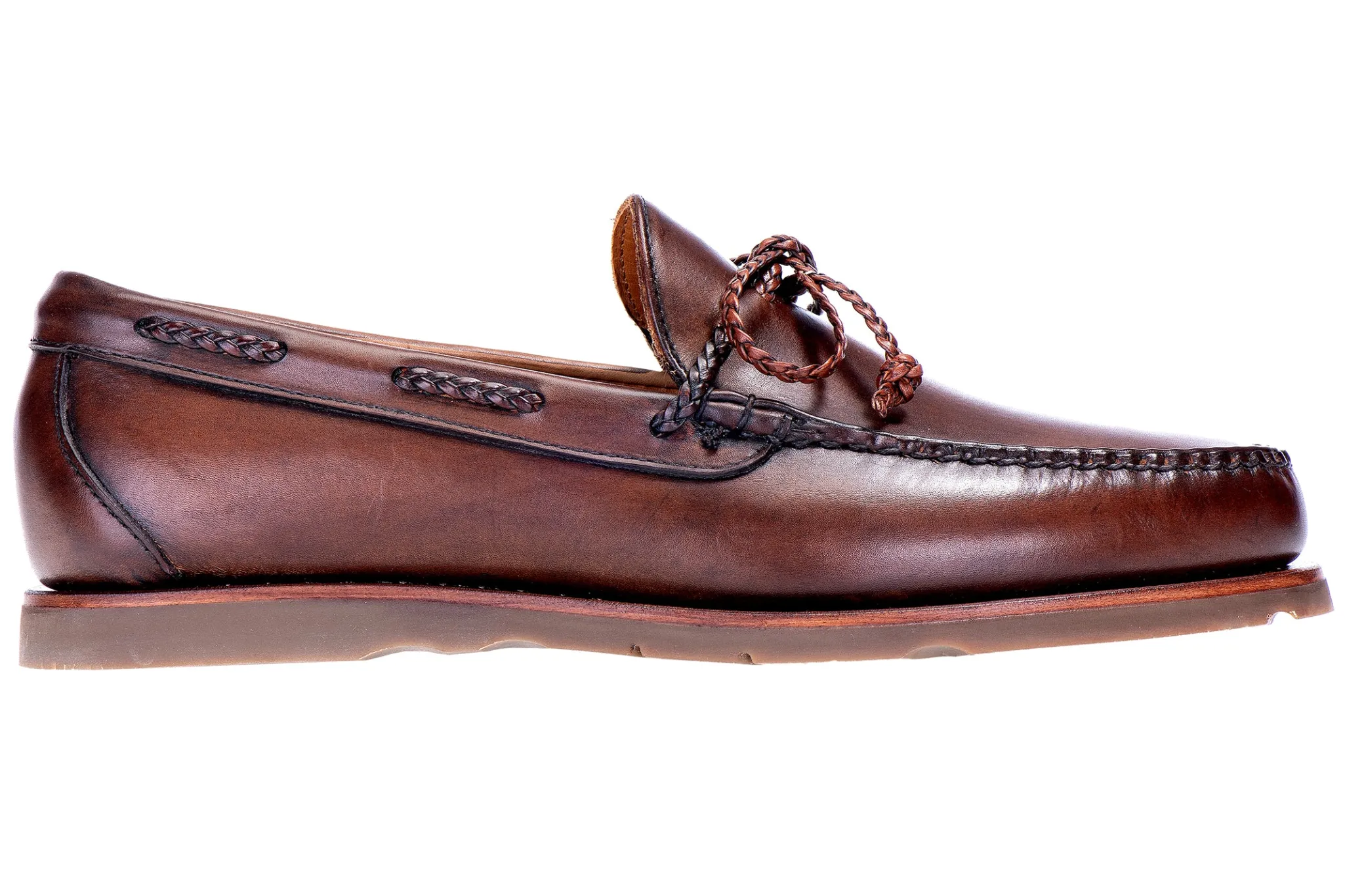 Merritt Brown Boat Shoe (Wide)