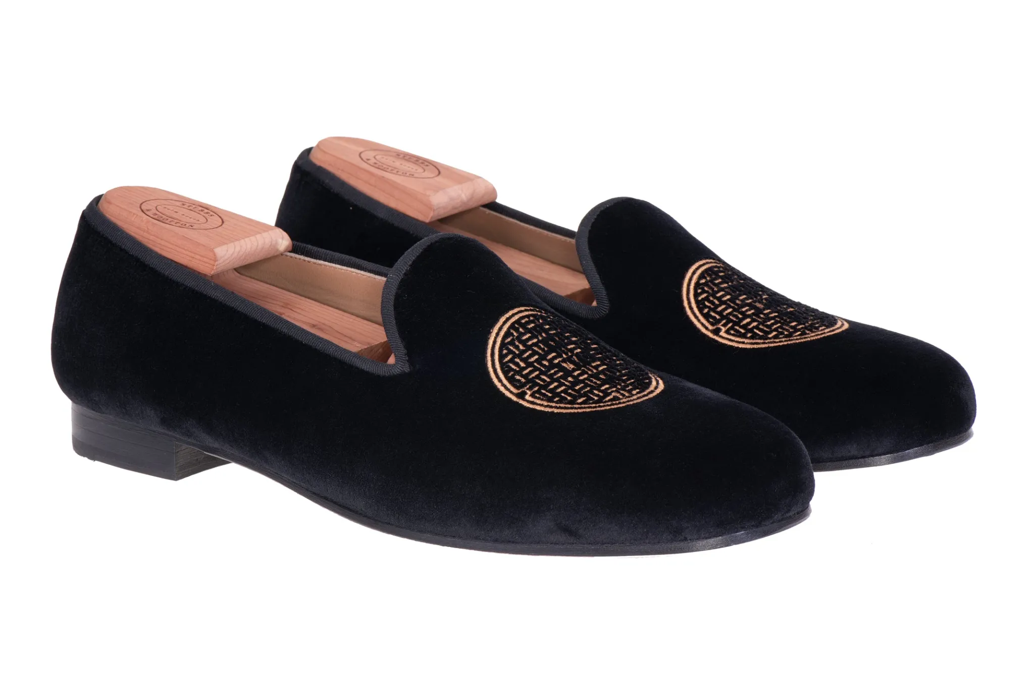 Metropolis Bronze Velvet Slipper (Women)