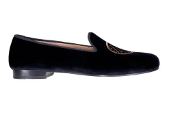 Metropolis Bronze Velvet Slipper (Women)