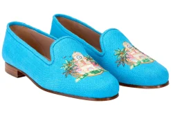 PB Clocktower Turquoise Linen (Women)