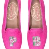 PB Fuchsia Linen Slipper (Women)