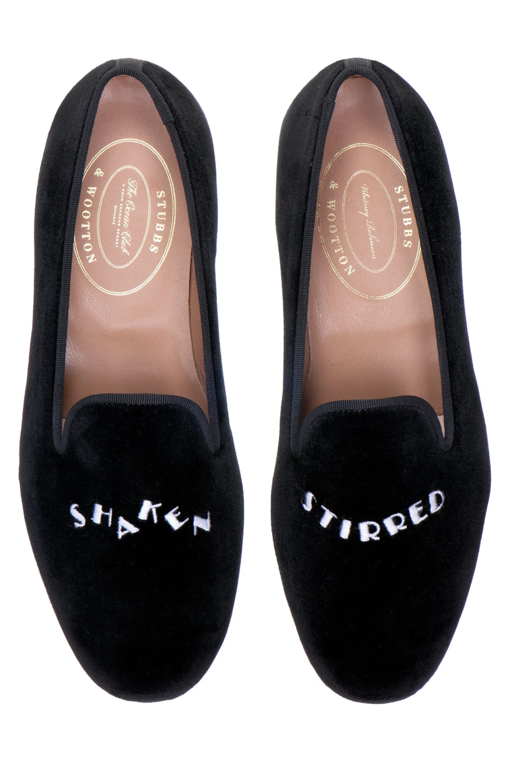 Shaken Stirred Black Velvet Slipper (Women)