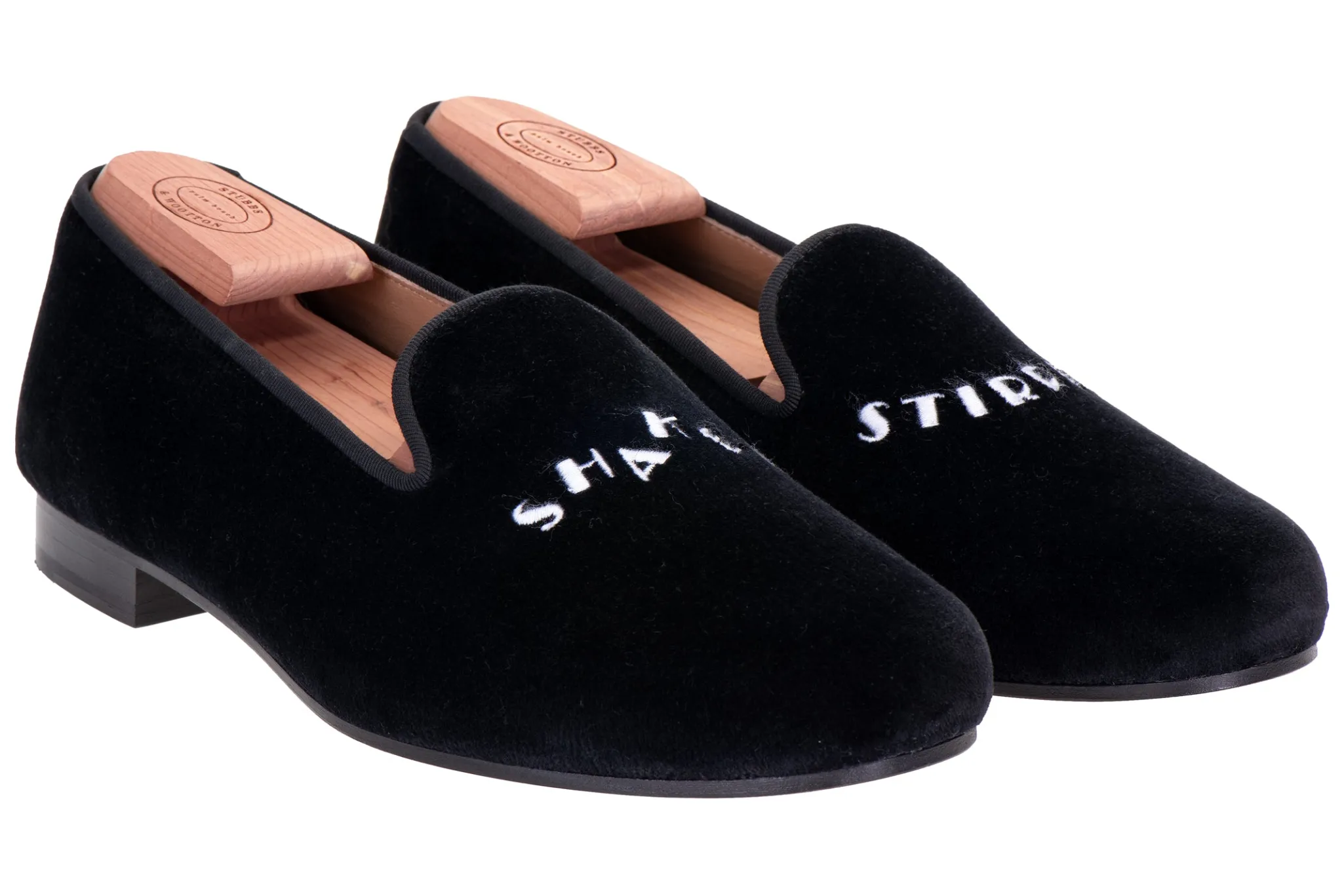 Shaken Stirred Black Velvet Slipper (Women)