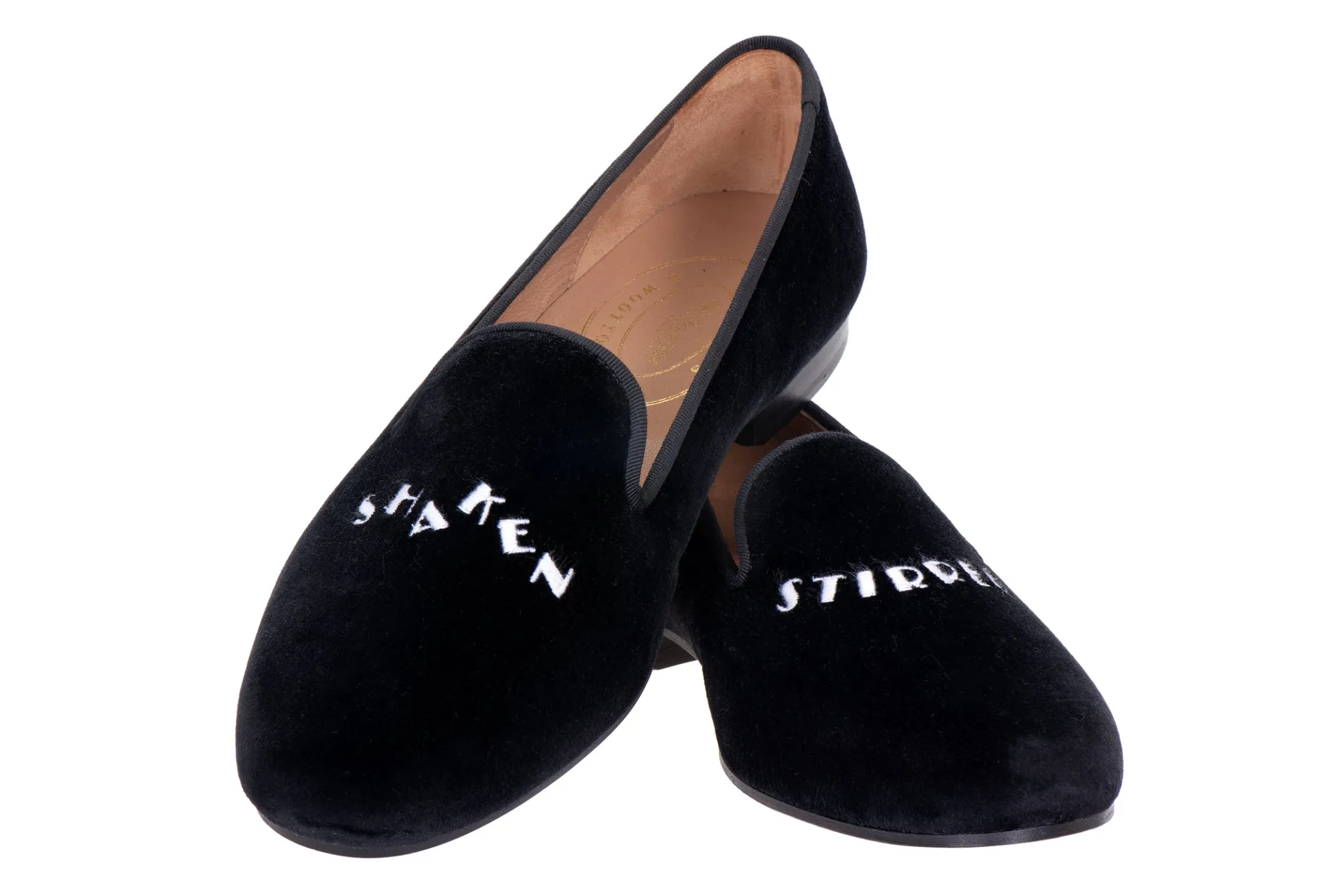 Shaken Stirred Black Velvet Slipper (Women)