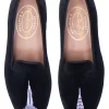 Skyscraper Black Velvet Slipper (Women)