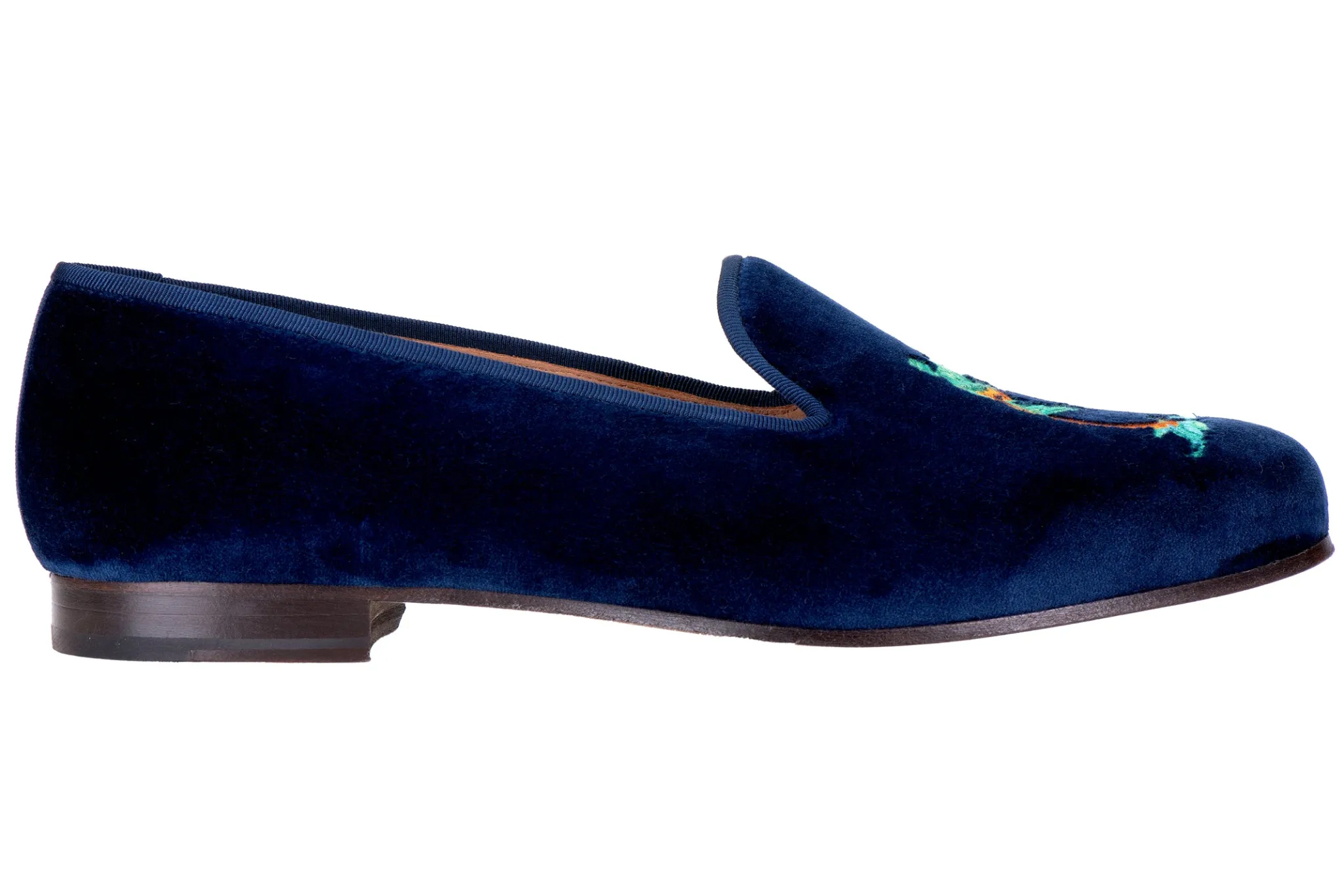 Storm Navy Velvet Slipper (Women)
