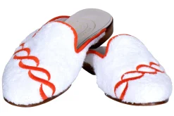 Treccia Orange Cloth Mule (Men)