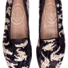 Wetlands Noir Needlepoint Slipper (Women)