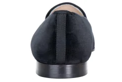 Zebra Black Velvet Slipper (Men)