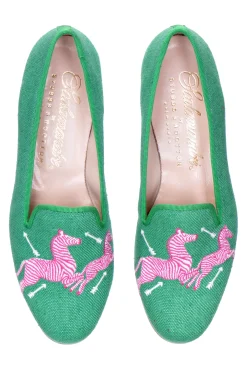 Zebras Kelly Linen Slipper (Men)