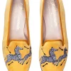 Zebras Yellow Velvet Slipper (Women)